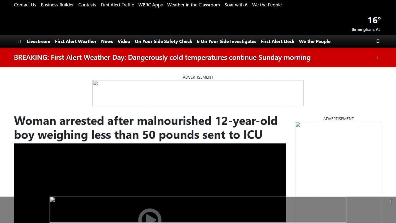 Woman arrested after malnourished 12-year-old boy weighing less than 50 pounds sent to ICU